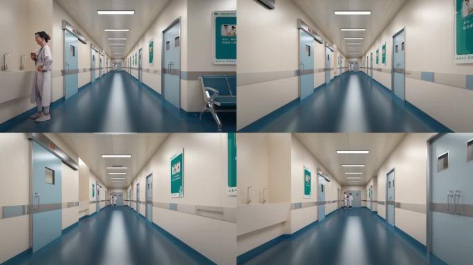 V152医院手术室走廊4K