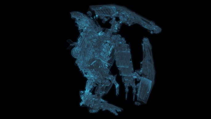 机器人玩具机械机甲ai人工智能 变形动画