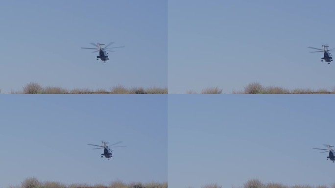 武装直升机天空飞行