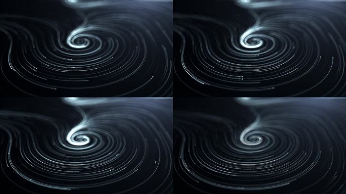 抽象概念粒子线条漩涡