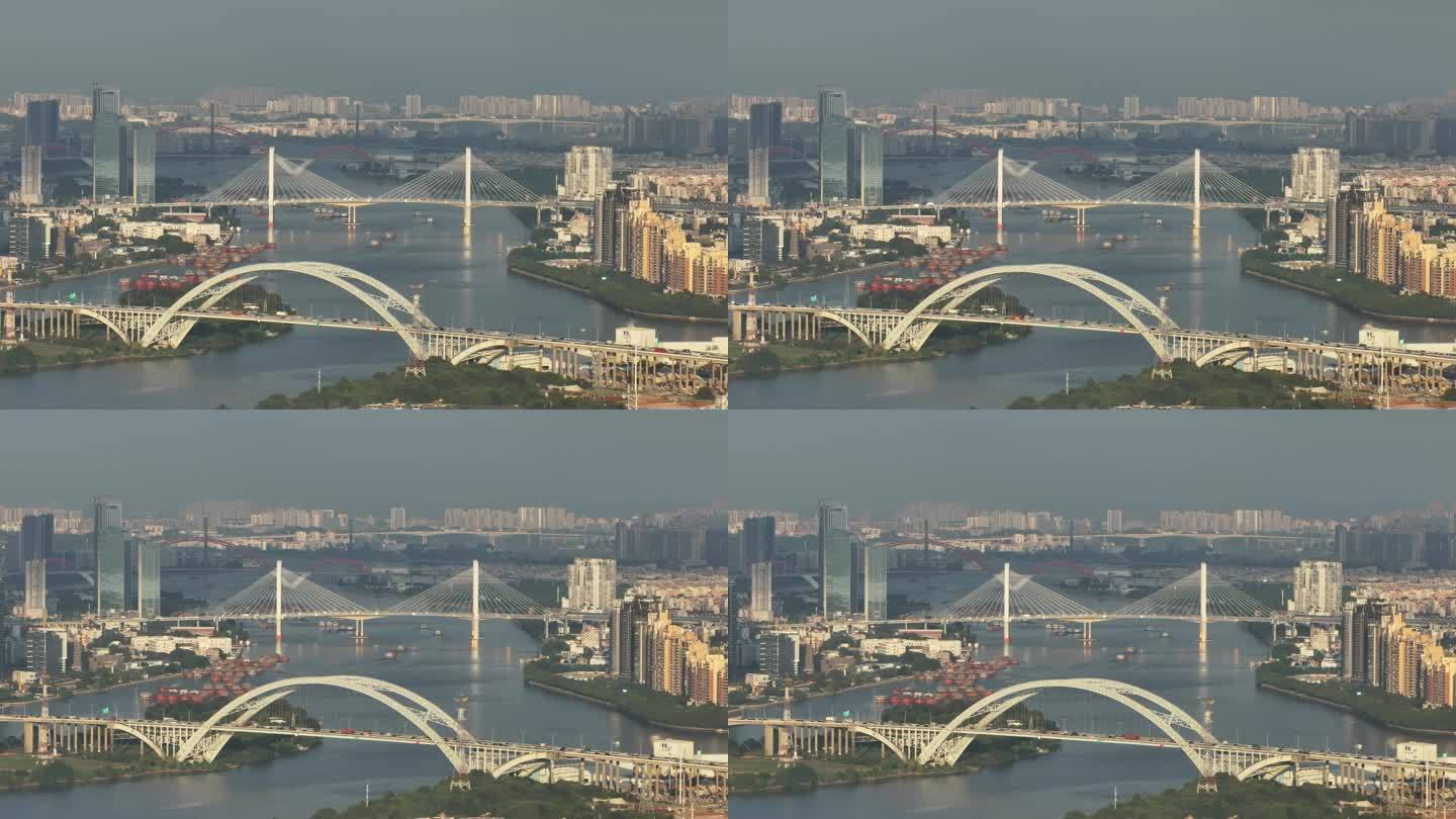 中国广东省广州市珠江大型桥梁