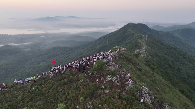 襄阳扁山日出