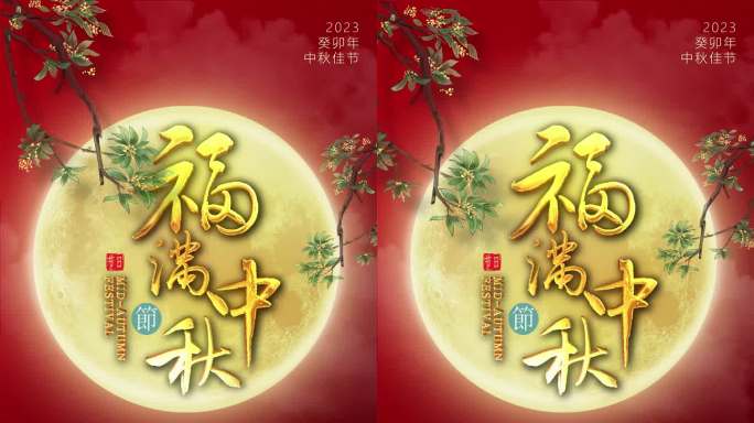 中秋节祝福竖版视频海报