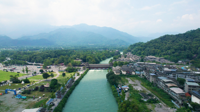 都江堰景区航拍合集5k