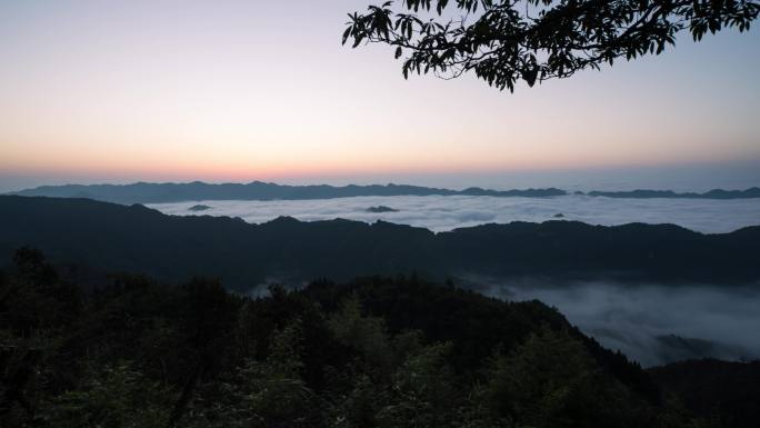 山区云海日出延时4K