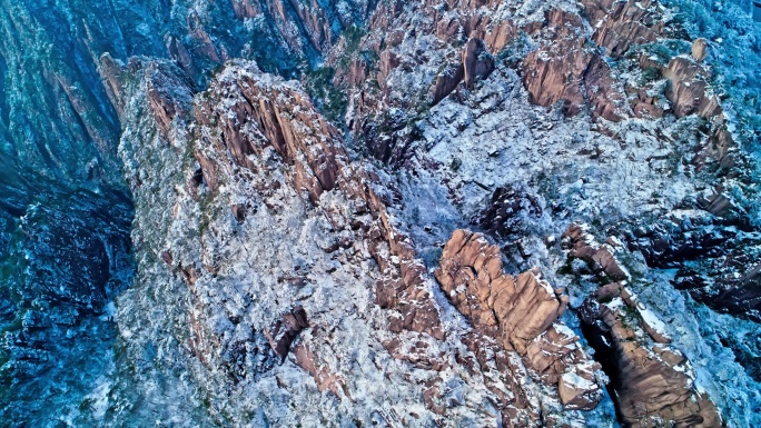 黄山景区 石人峰航拍1