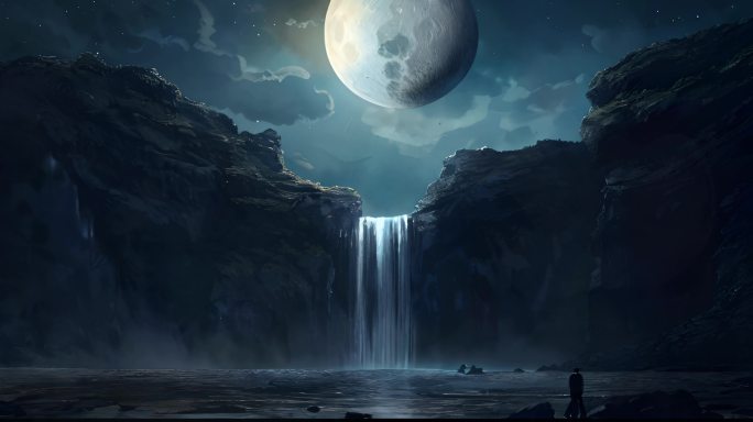 月光瀑布