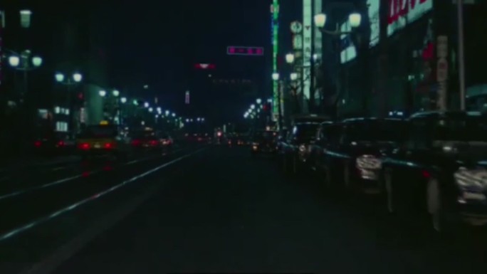 60年代日本街头夜景