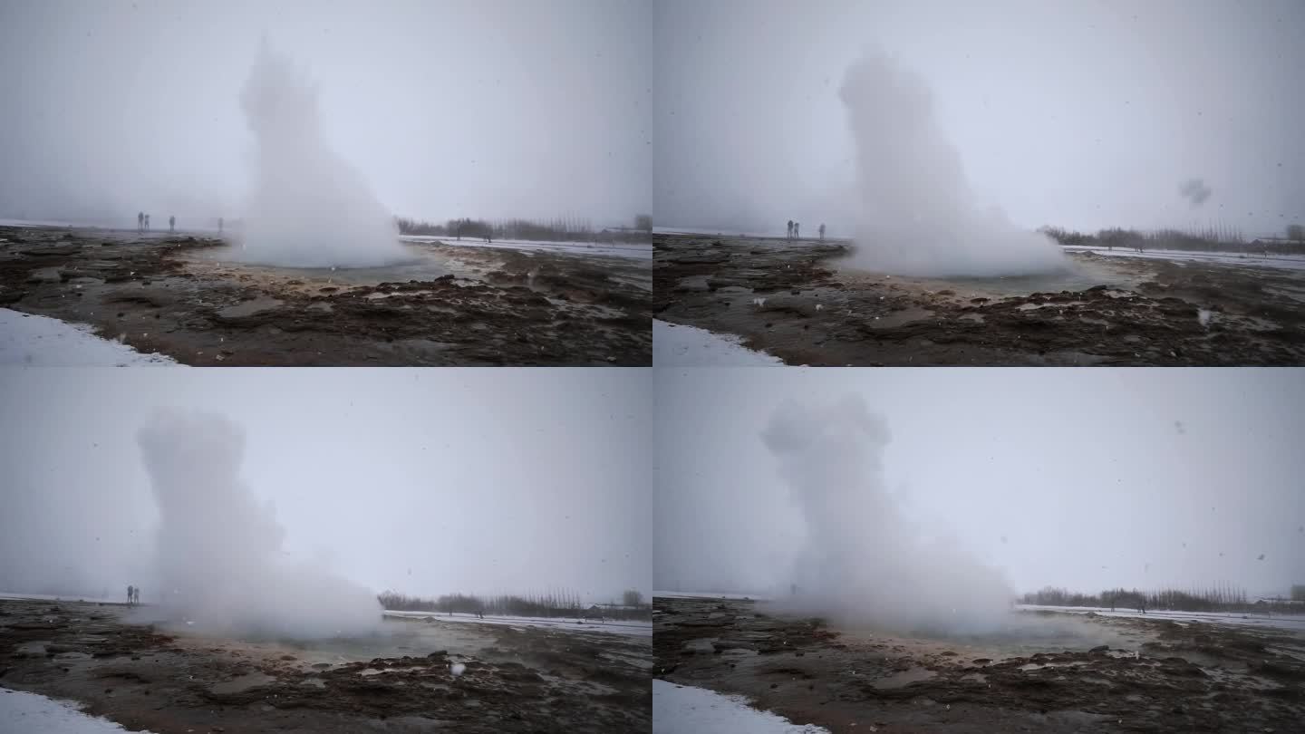 冰岛间歇泉