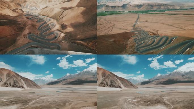 新疆白沙湖、盘龙古道航拍