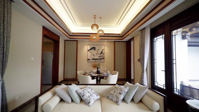 中式样板间 桃李春风合院