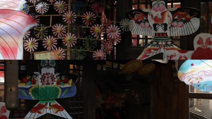 中国传统文化非遗传承手工艺制品纸风筝纸鸢