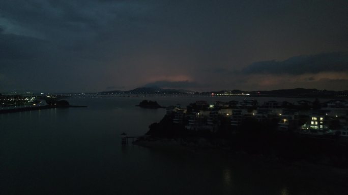 三盘江桥夜景航拍