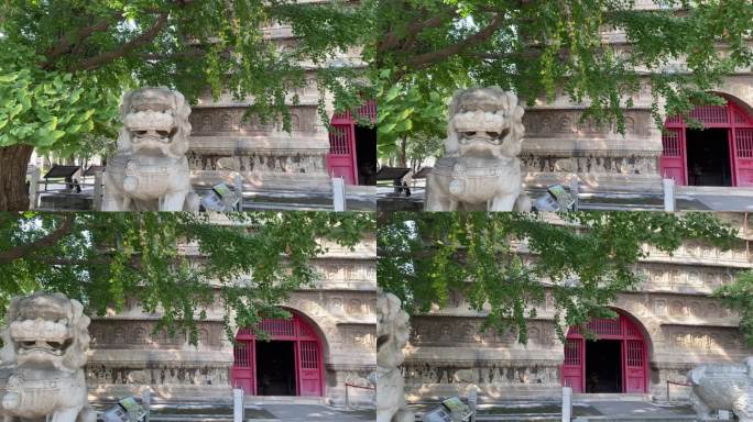 夏季北京石刻博物馆五塔寺真觉寺实时