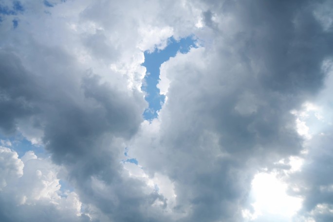 【4K】延时蓝天白云 雨过天晴
