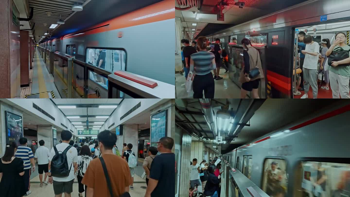 青橙色调：北京地铁一号线合集