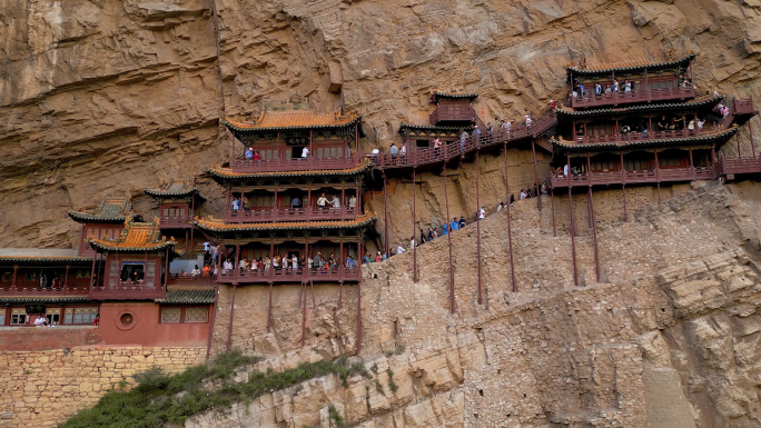 悬空寺航拍