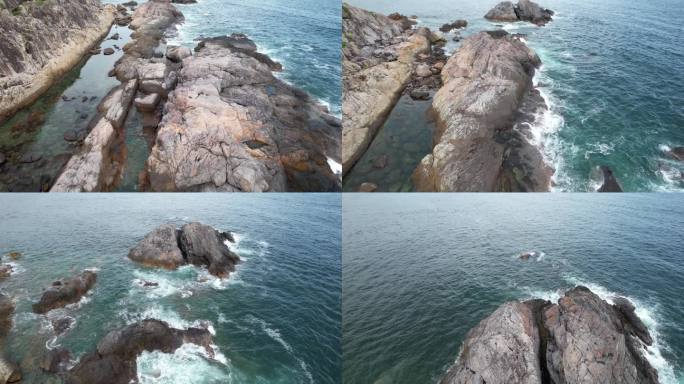 海洋巨浪海浪翻滚浪花波涛汹涌