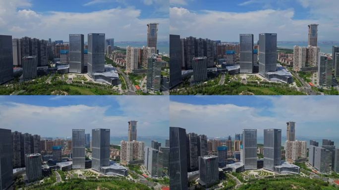 航拍厦门海西金谷广场