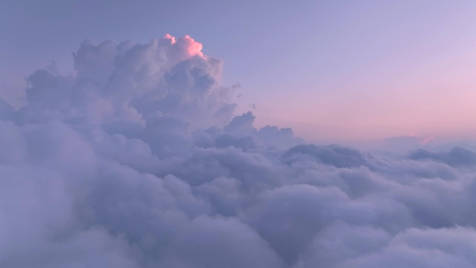 航拍高空云海日出风光