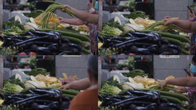 菜市场农贸市场卖菜