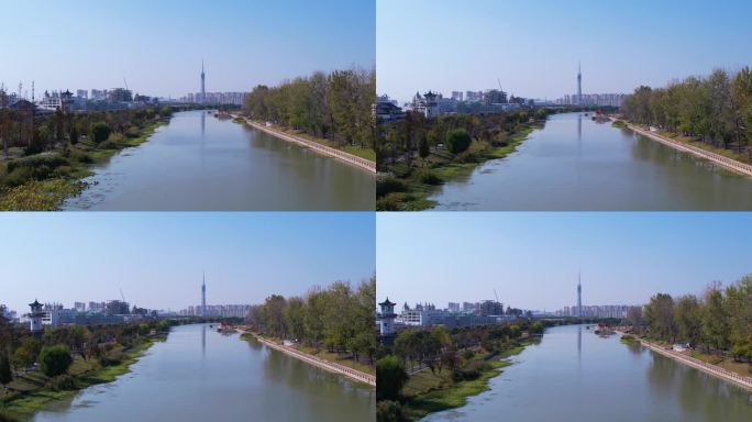 淮安市里运河-4k航拍