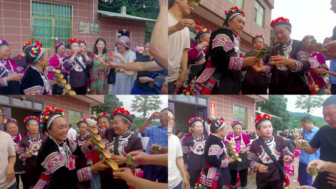 彝族同胞敬酒文化