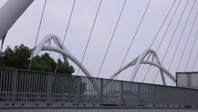 上海 上海淀山湖大桥 电动车 桥上