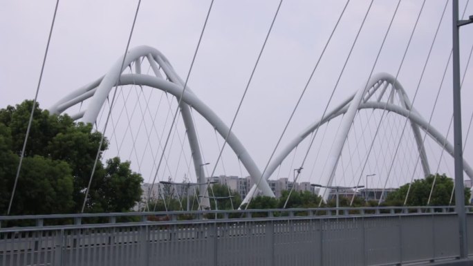 上海 上海淀山湖大桥 电动车 桥上