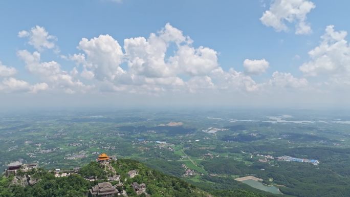 武汉黄陂木兰山山顶一圈风光（单镜头）