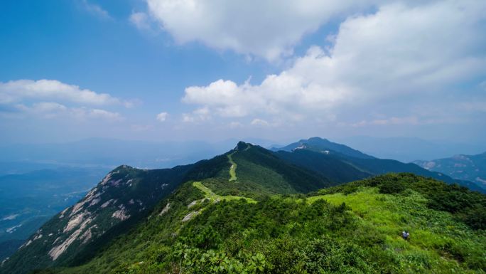 大别山主峰延时