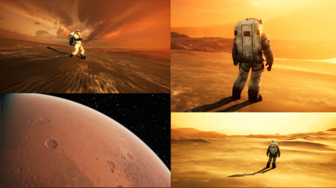 火星外星宇航员动画