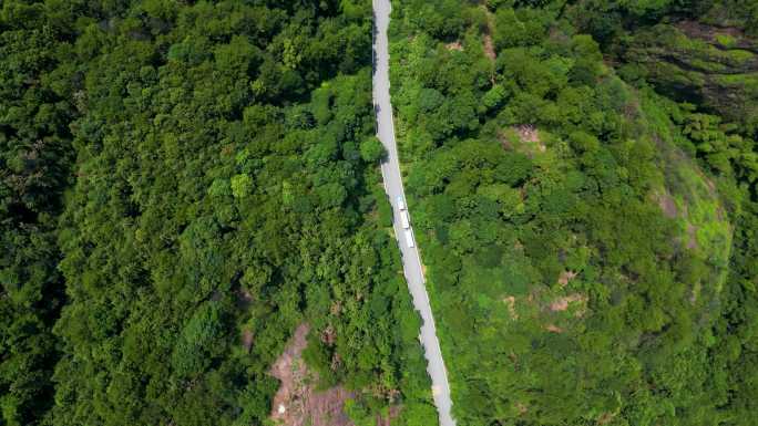 鹰潭龙虎山山道、汽车、山洞