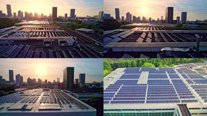 【合集】城市屋顶太阳能板