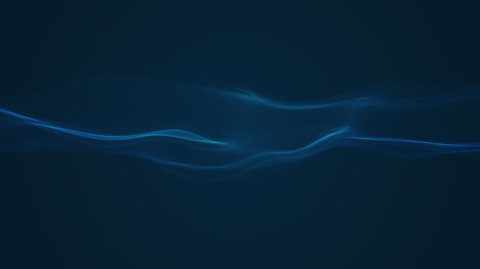 唯美蓝色科技粒子波浪巨屏发布会背景素材