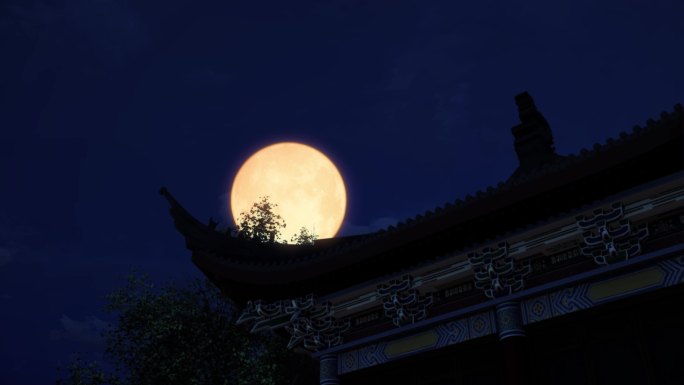 八月十五中秋节中秋月亮明月圆月满月组合
