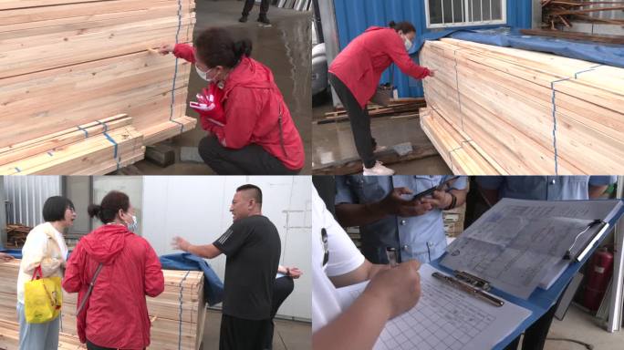 公安农业部门检查木材市场防病虫害