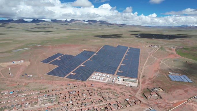 西藏双湖 高海拔太阳能 光伏发电  4K