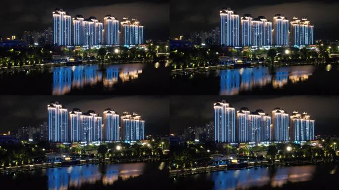 台州黄岩城市夜景航拍DJI_0586