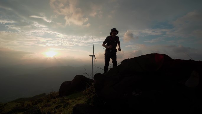 攀登跋涉徒步运动登山爬山