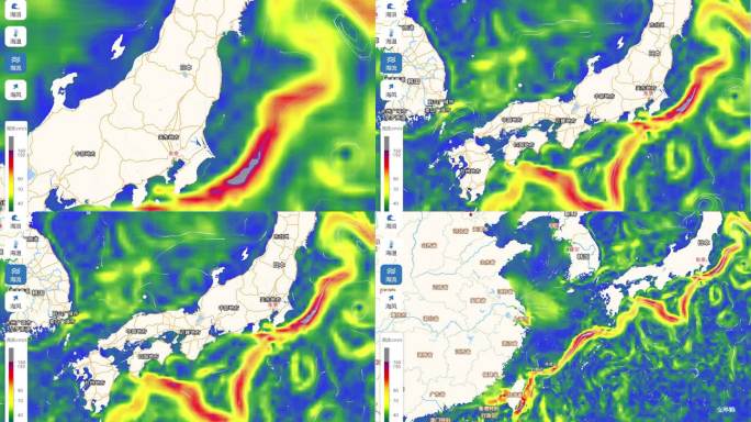【合集】日本海域洋流动画