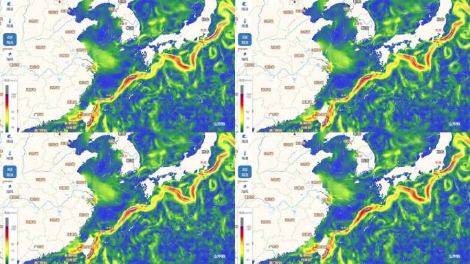 日本海域洋流图03