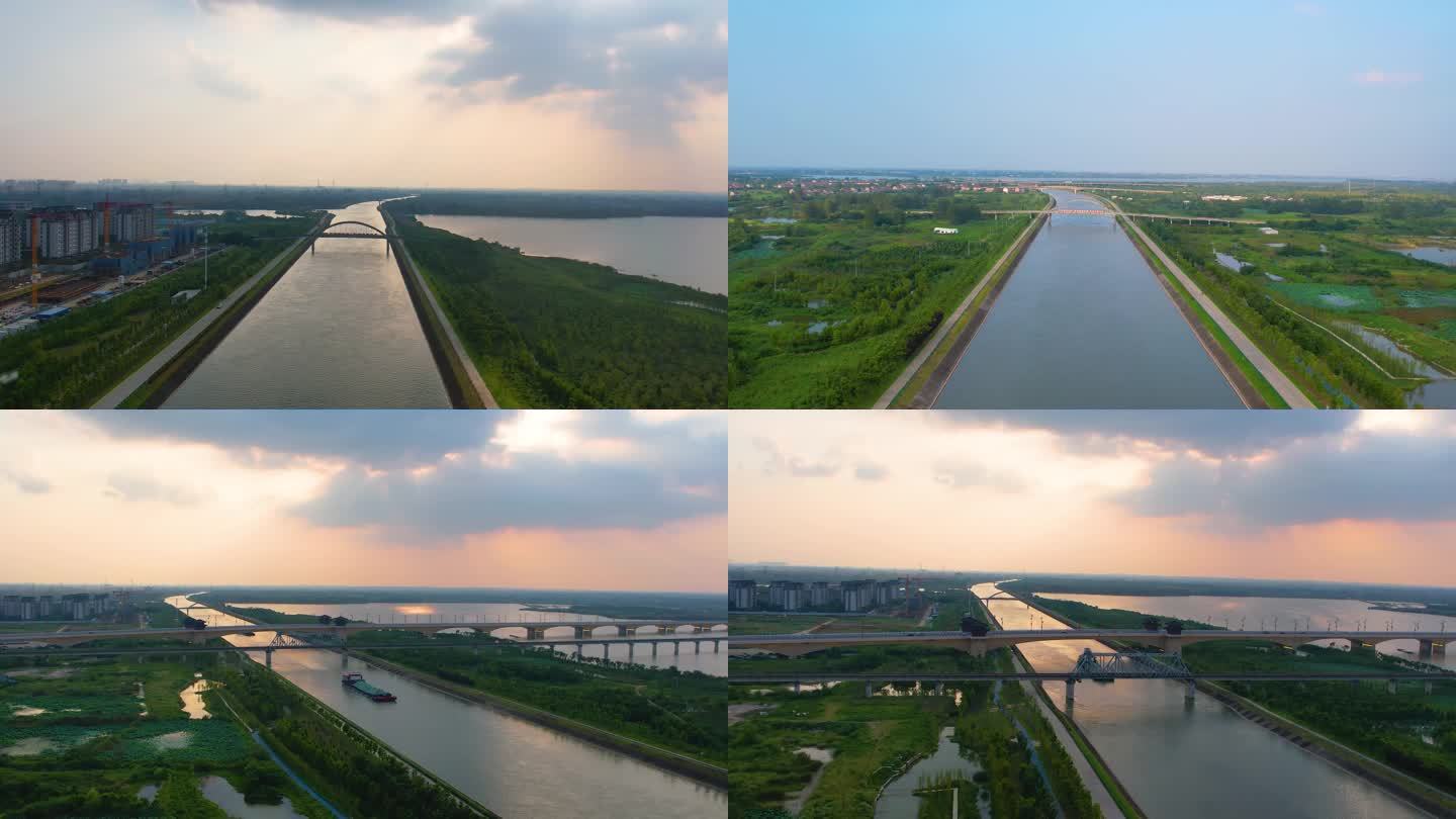 湖北荆州南水北调中线工程引江济汉江汉运河
