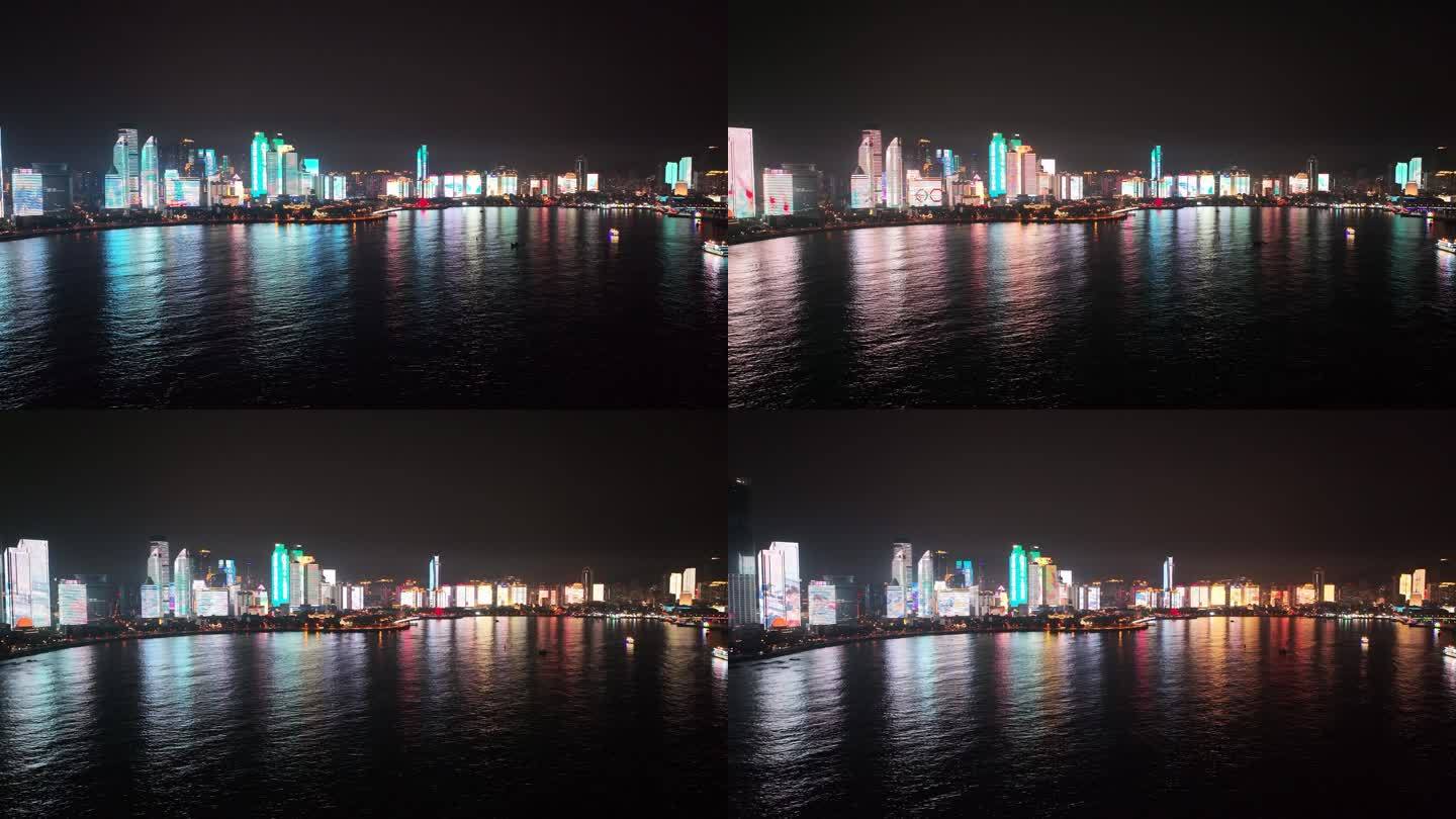 青岛市灯光秀航拍