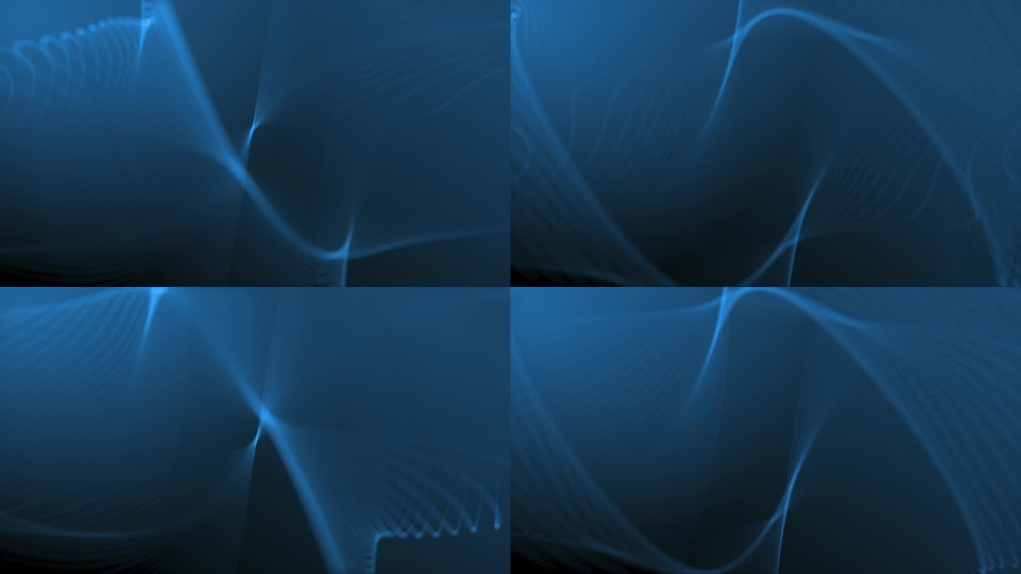 【原创】抽象科技感蓝色线条背景视频