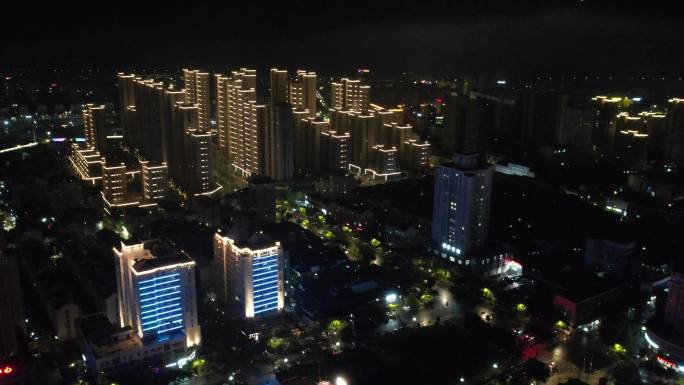 台州黄岩城市夜景航拍DJI_0631