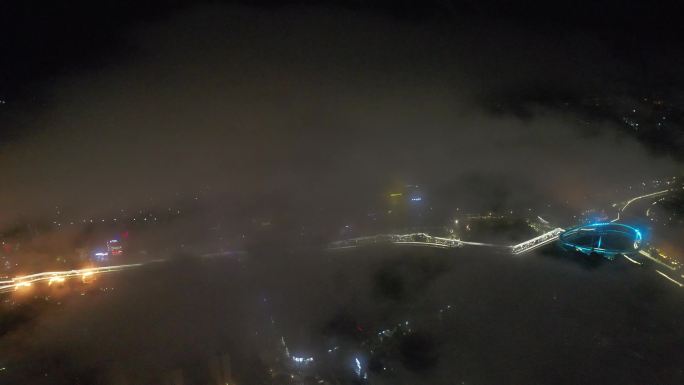 台州黄岩城市夜景航拍DJI_0594