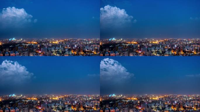 北京城市夜景延时