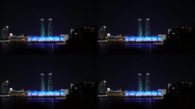 杭州奥体博览城夜景