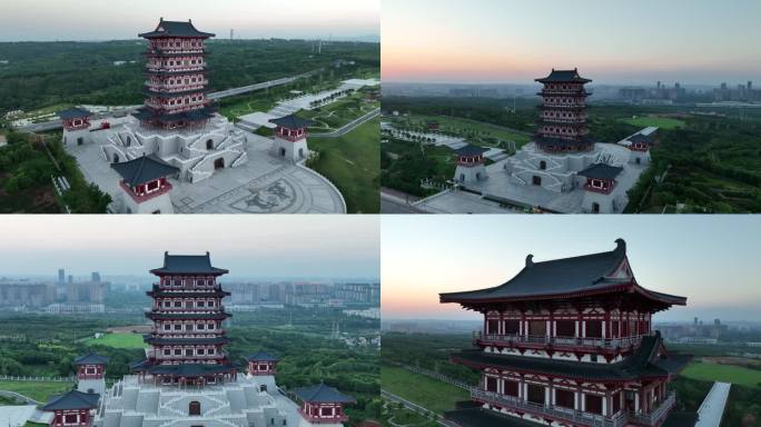 洛阳牡丹阁多角度 延时白天夜晚合集